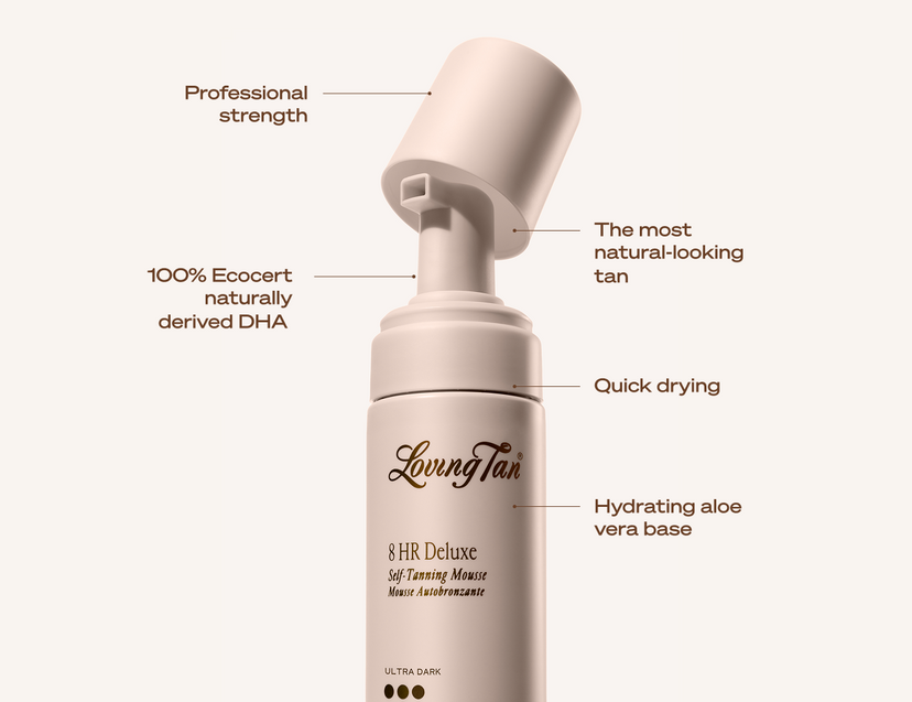 FAQ Banner of 8 HR Deluxe Self-Tanning Mousse Ultra Dark